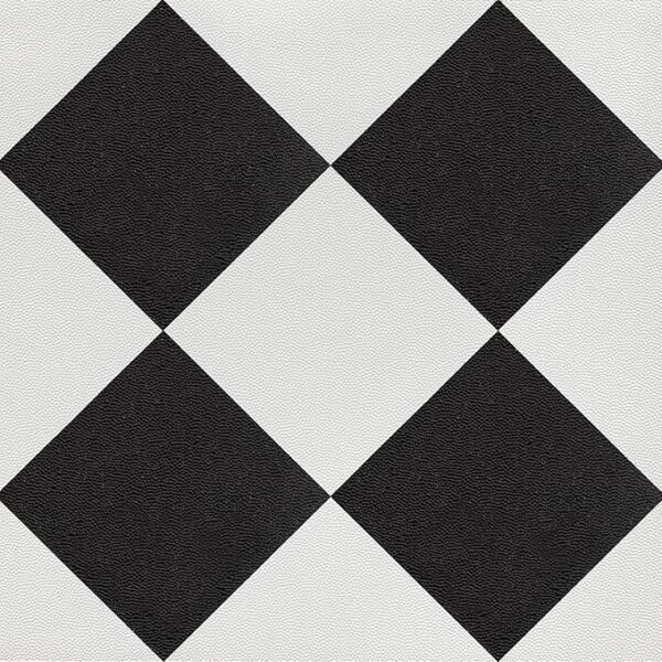 Peel and Stick Floor Tile Black and White